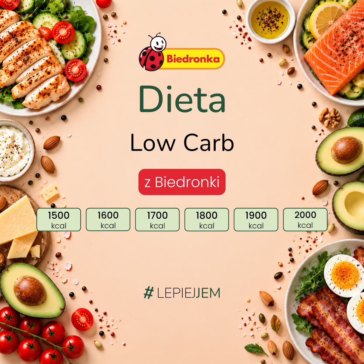 Dieta Low Carb z Biedronki